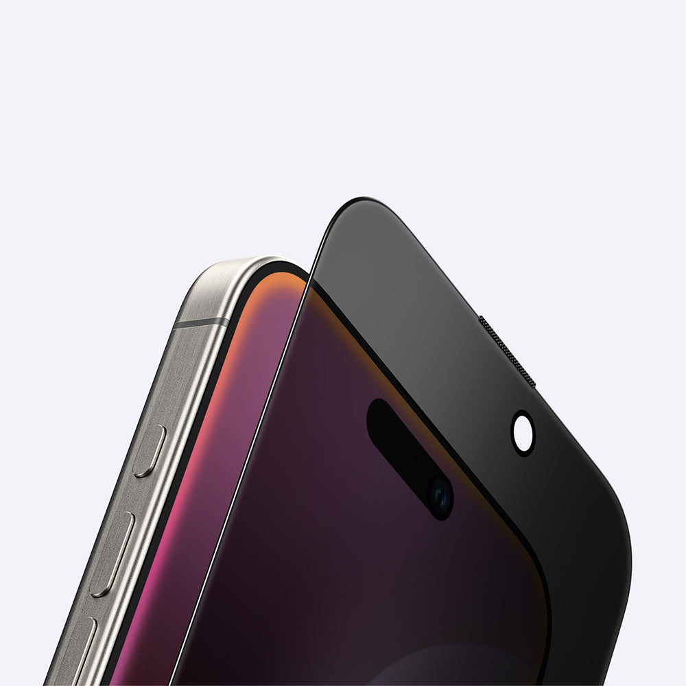 Apple iPhone 16 Pro Amazingthing Titan Privacy Parmak İzi Bırakmayan Temperli Cam Ekran Koruyucu