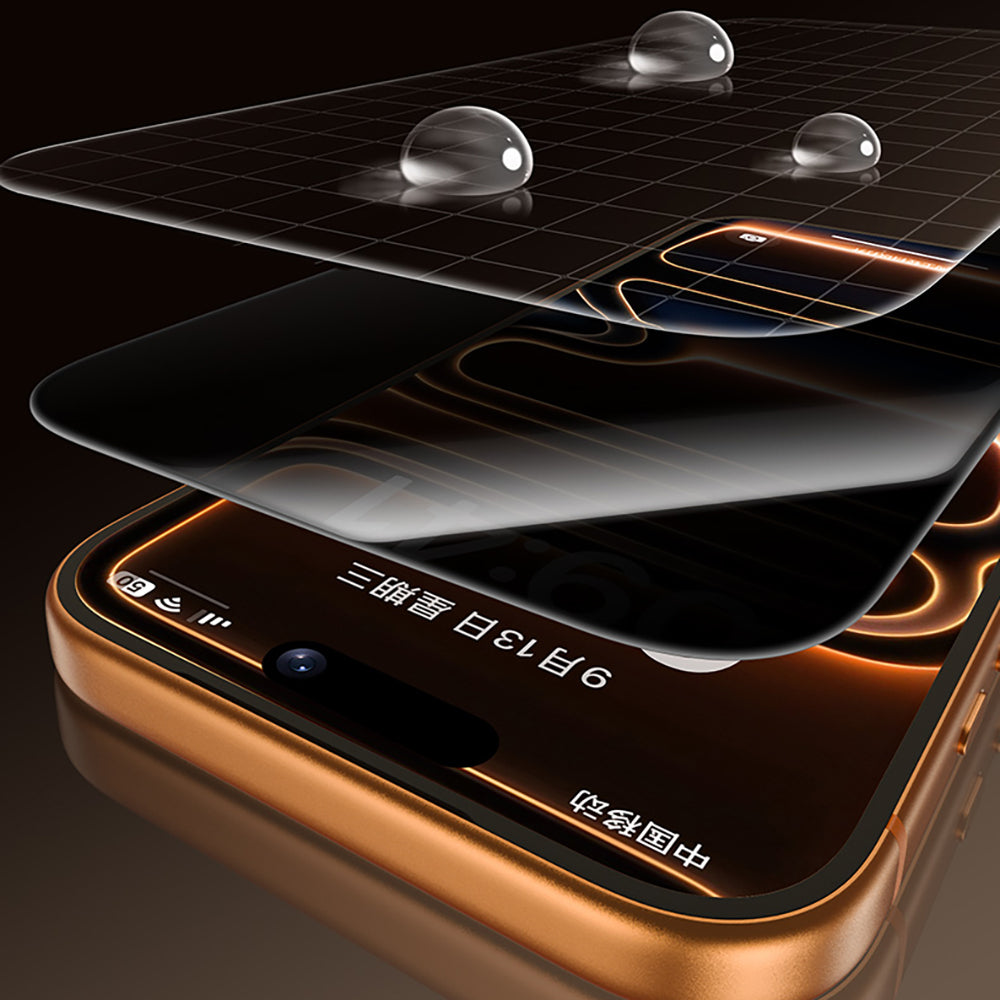 Apple iPhone 16 Pro Benks Glass Warrior 2.0 EZFita Privacy Hayalet Cam Ekran Koruyucu + Kolay Uygulama Aparatı