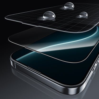 Apple iPhone 16 Pro Benks Glass Warrior HD 0.3mm Ultra İnce 0.9mm Kenarları Güçlendirilmiş Cam Ekran Koruyucu + Kolay Uygulama Aparatlı