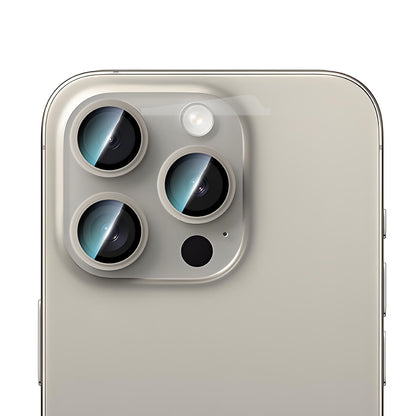 Apple iPhone 16 Pro CaseWorld Alloy Serisi Oleofobik Anti Reflective Kamera Lens Koruyucu