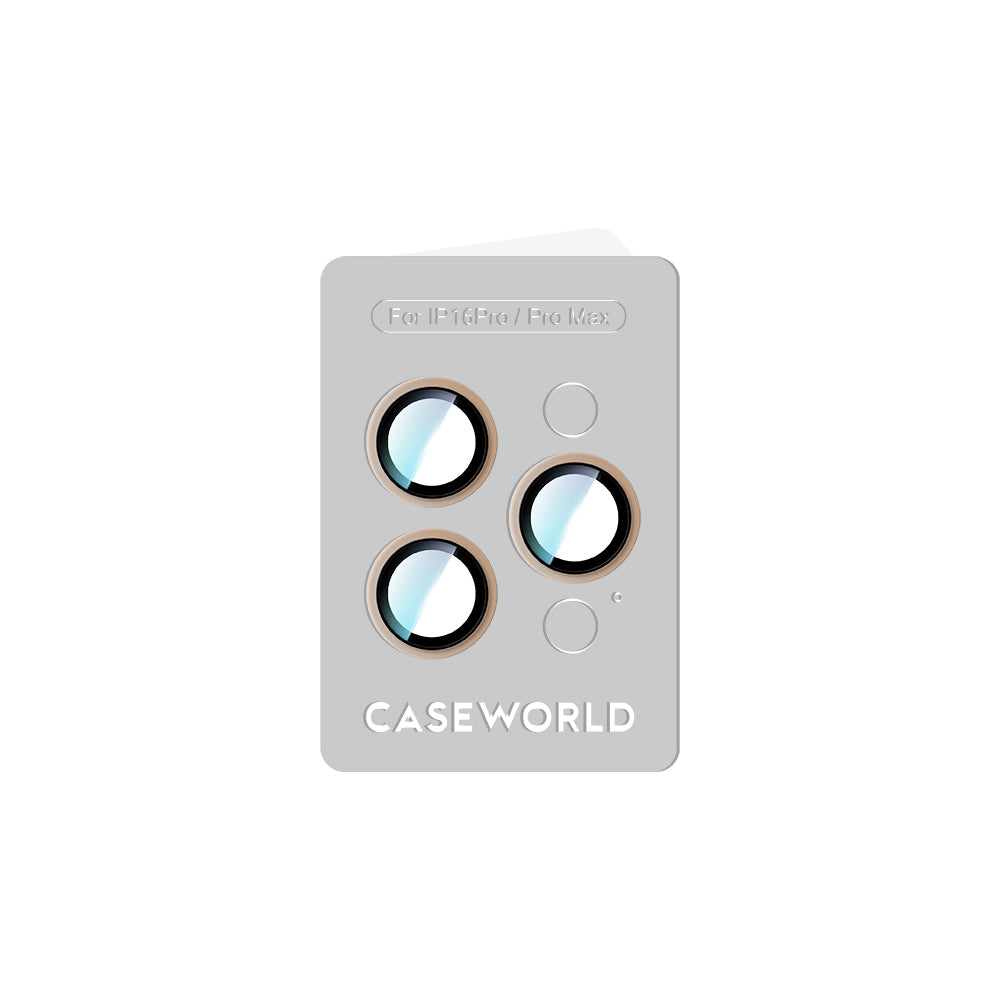 Apple iPhone 16 Pro CaseWorld Alloy Two-Color Serisi Lens Koruyucu