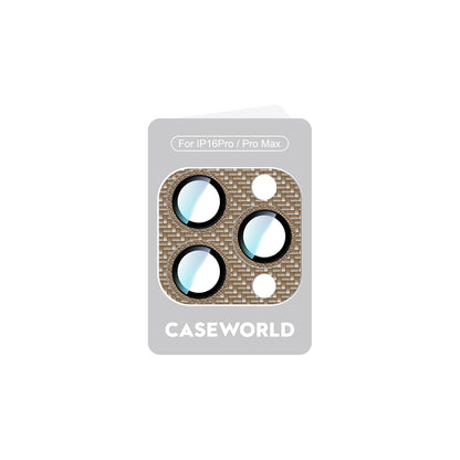 Apple iPhone 16 Pro CaseWorld Karbon Fiber Serisi Anti Reflective Ultra Clear Full Kamera Lens Koruyucu