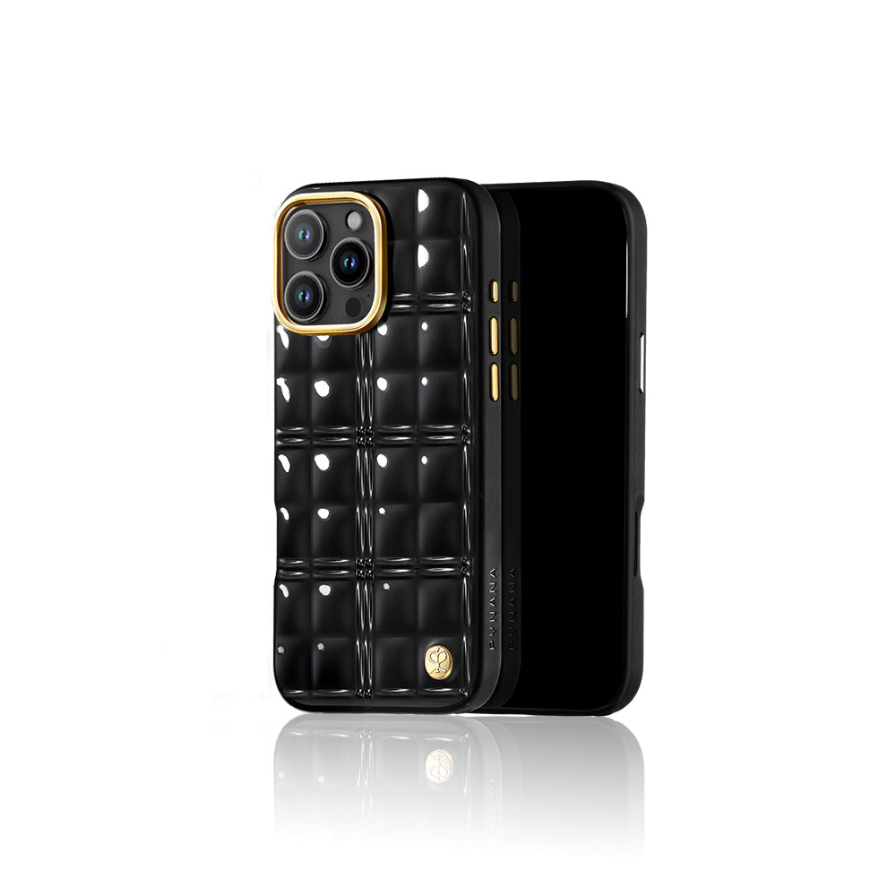 Apple iPhone 16 Pro Kılıf Askı Aparatlı Pynana Metal Grid Kapak