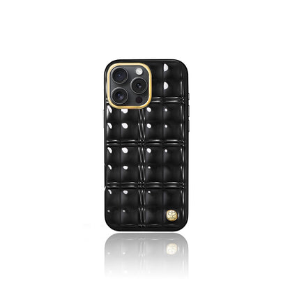 Apple iPhone 16 Pro Kılıf Askı Aparatlı Pynana Metal Grid Kapak