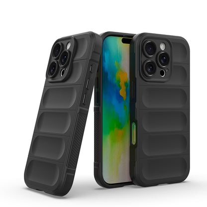 Apple iPhone 16 Pro Kılıf Esnek TPU Oyuklu Arka Yüzey Tasarımlı Zore Etnik Silikon Kapak