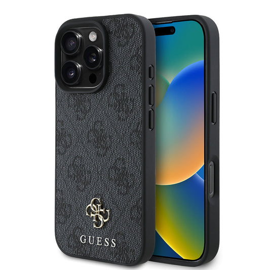 Apple iPhone 16 Pro Kılıf Guess Orjinal Lisanslı M-safe Şarj Özellikli Small 4G Classic Kapak