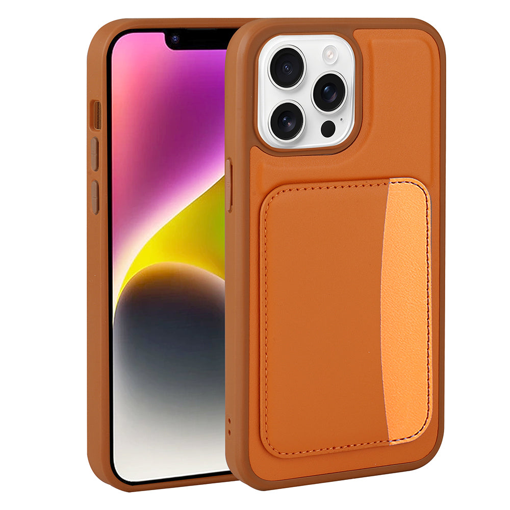 Apple iPhone 16 Pro Kılıf Kartlıklı Zore X-Kart Silikon Kapak
