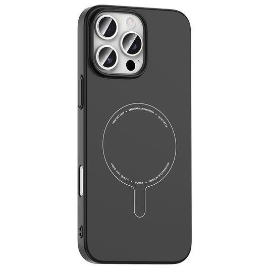 Apple iPhone 16 Pro Kılıf M-Safe Şarj Özellikli Kamera Korumalı Zore Elio Sert PC Kapak