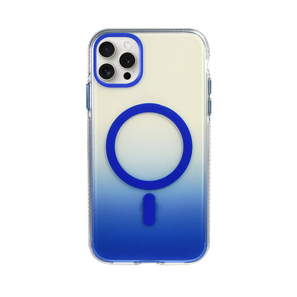 Apple iPhone 16 Pro Kılıf M-safe Şarj Özellikli Transparan Renk Geçişli Zore Toros Kapak