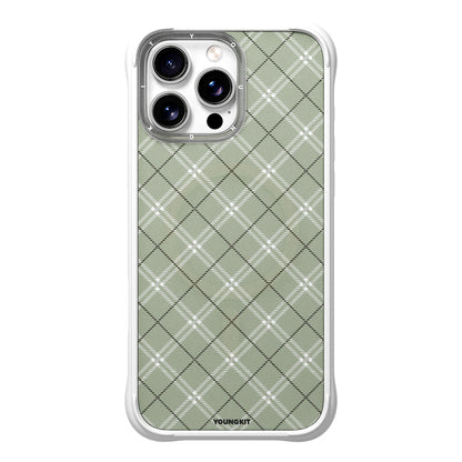 Apple iPhone 16 Pro Kılıf M-safe Şarj Özellikli Youngkit Argyle Serisi Kapak