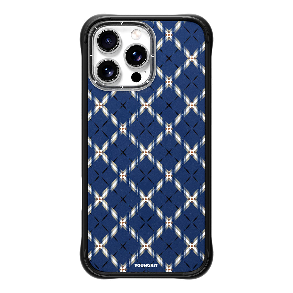 Apple iPhone 16 Pro Kılıf M-safe Şarj Özellikli Youngkit Argyle Serisi Kapak
