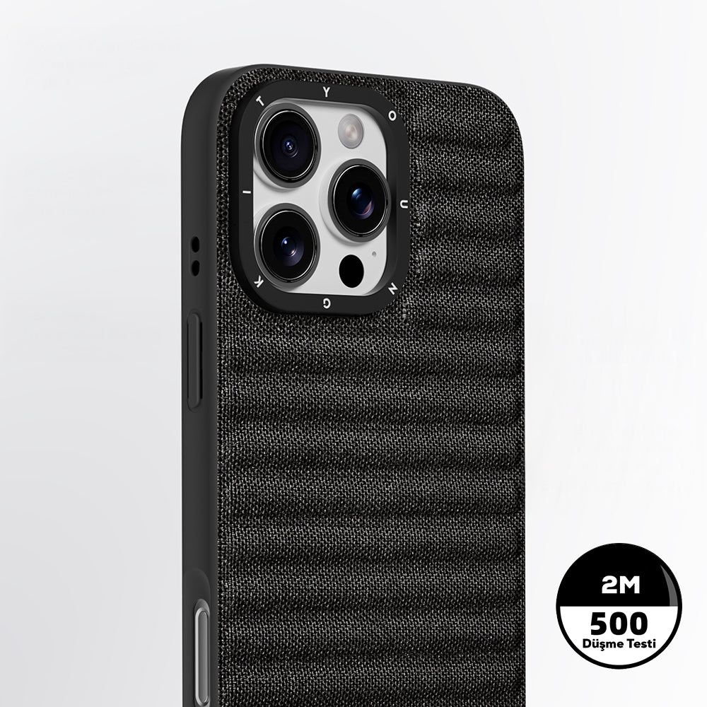 Apple iPhone 16 Pro Kılıf M-safe Şarj Özellikli Youngkit Canvas Serisi Kapak