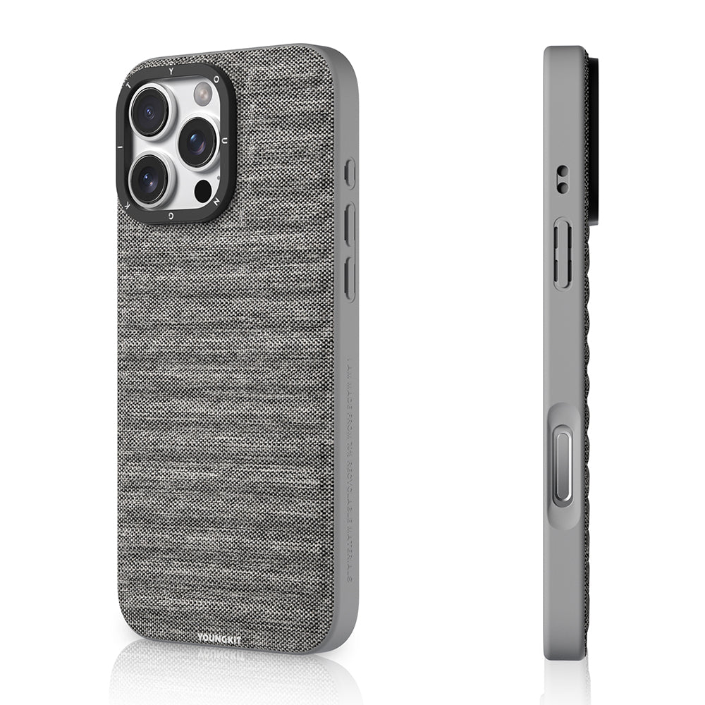 Apple iPhone 16 Pro Kılıf M-safe Şarj Özellikli Youngkit Canvas Serisi Kapak