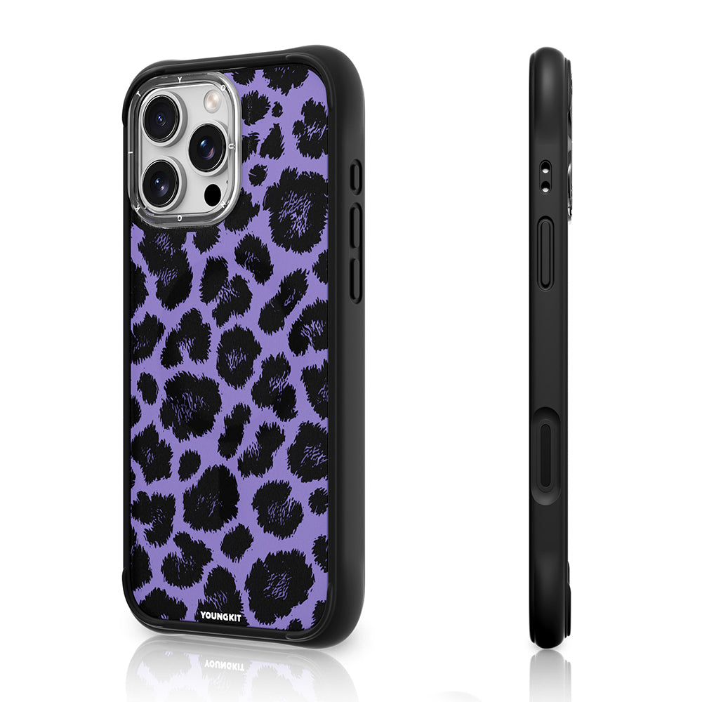 Apple iPhone 16 Pro Kılıf M-safe Şarj Özellikli Youngkit Leopard Serisi Kapak