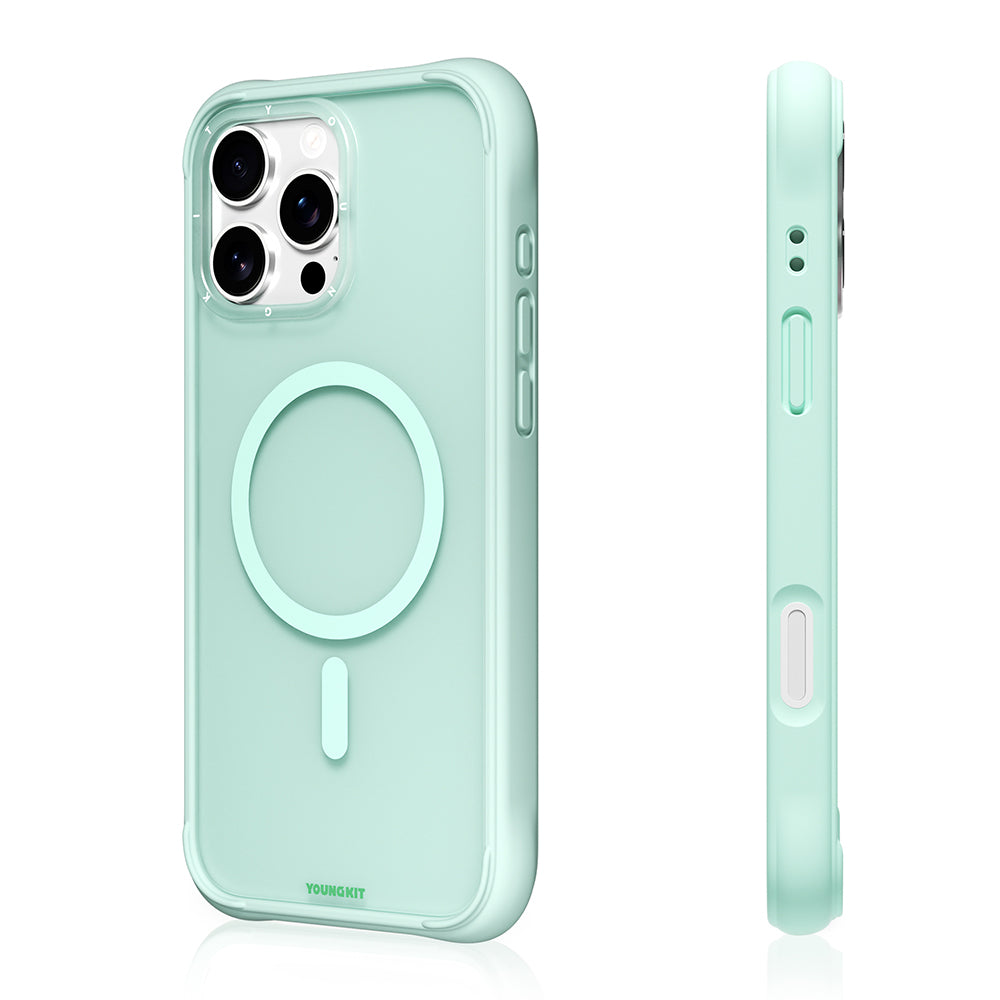 Apple iPhone 16 Pro Kılıf M-safe Şarj Özellikli Youngkit Macaroon Serisi Kapak