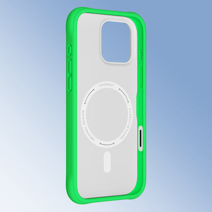 Apple iPhone 16 Pro Kılıf M-safe Şarj Özellikli Youngkit Macaroon Serisi Kapak