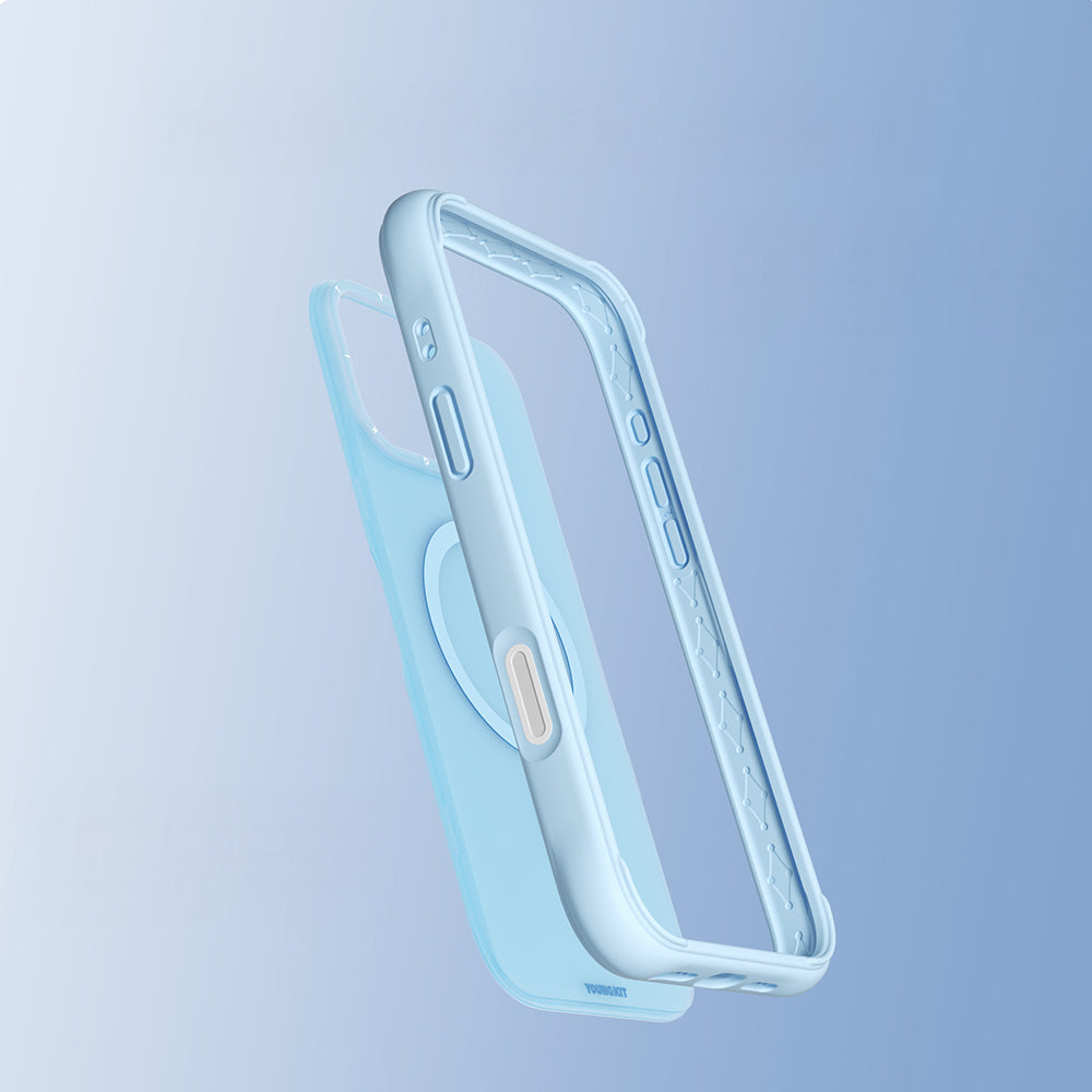Apple iPhone 16 Pro Kılıf M-safe Şarj Özellikli Youngkit Macaroon Serisi Kapak