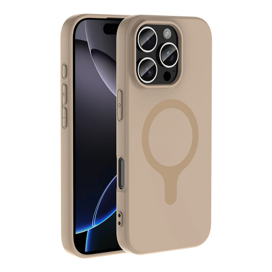 Apple iPhone 16 Pro Kılıf M-Safe Şarj Özellikli Zore Aris Silikon Kapak