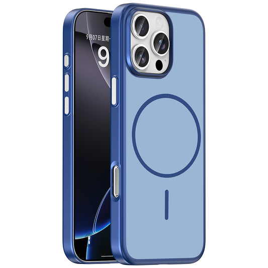 Apple iPhone 16 Pro Kılıf M-Safe Şarj Özellikli Zore Lora PC Kapak