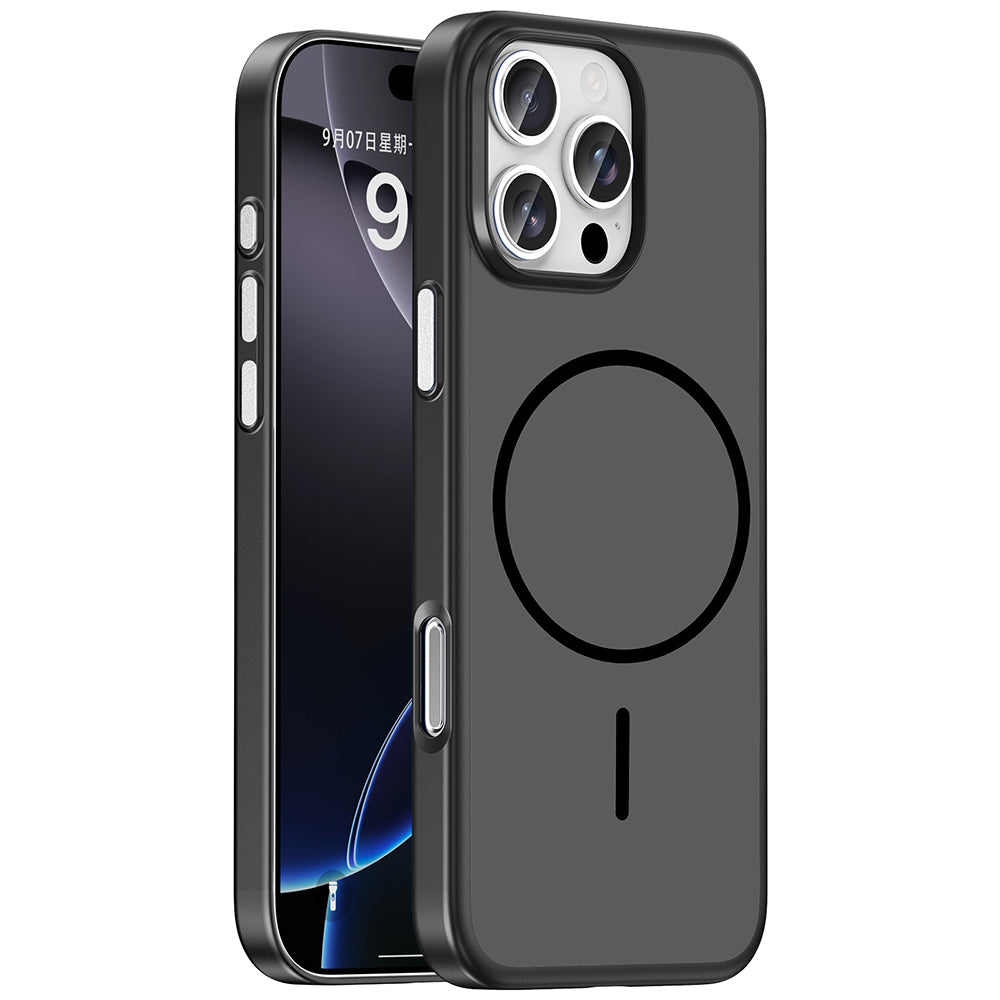Apple iPhone 16 Pro Kılıf M-Safe Şarj Özellikli Zore Lora PC Kapak