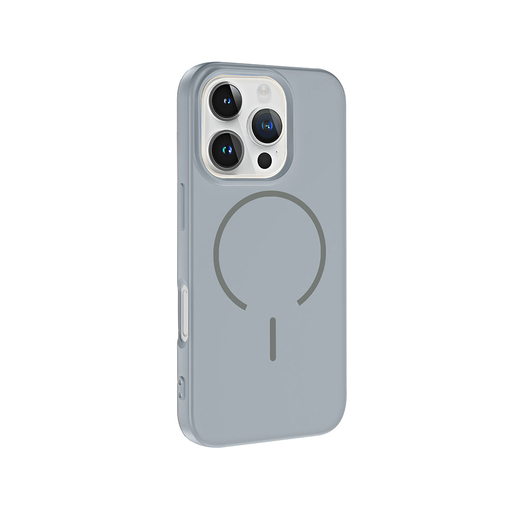 Apple iPhone 16 Pro Kılıf M-safe Şarj Özellikli Zore Meta Kapak