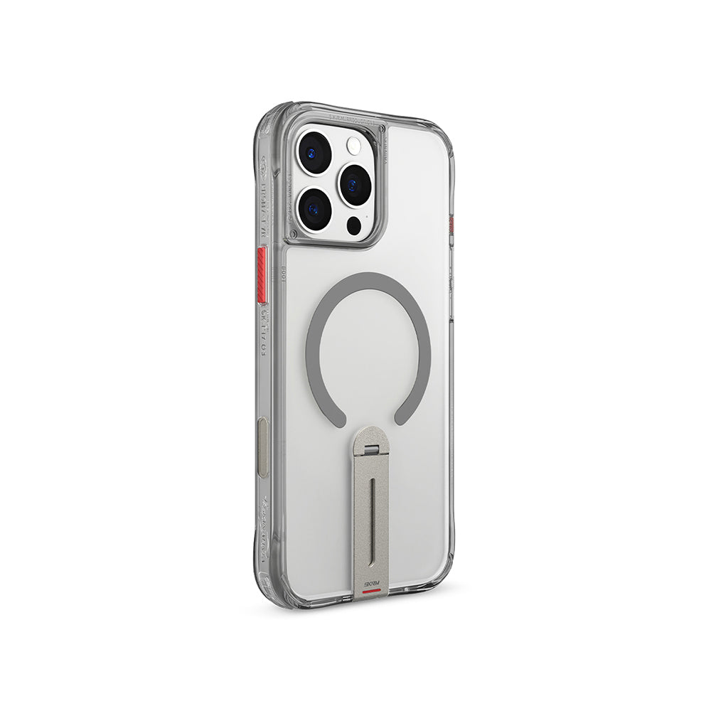 Apple iPhone 16 Pro Kılıf M-safe Şarj Özellikli 360 Derece Dönebilen Standlı Skinarma Helix Kapak