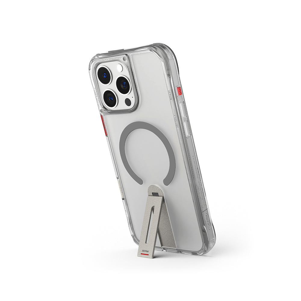 Apple iPhone 16 Pro Kılıf M-safe Şarj Özellikli 360 Derece Dönebilen Standlı Skinarma Helix Kapak