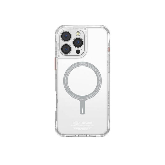Apple iPhone 16 Pro Kılıf M-safe Şarj Özellikli Şeffaf Airbag Tasarımlı Skinarma Saido Kapak