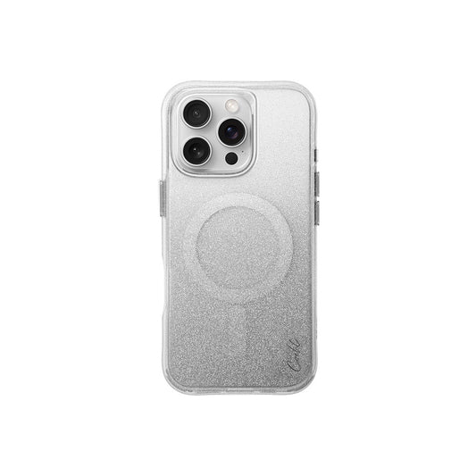 Apple iPhone 16 Pro Kılıf M-safe Şarj Özellikli Simli Arka Yüzey Askı Aparatlı Coehl Lumino Kapak