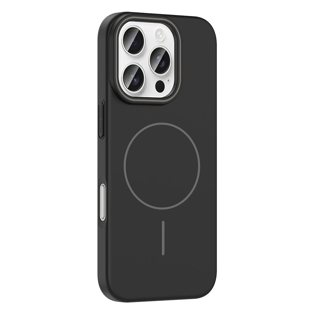 Apple iPhone 16 Pro Kılıf M-safe Şarj Özellikli Zore Ruby Sert Kapak