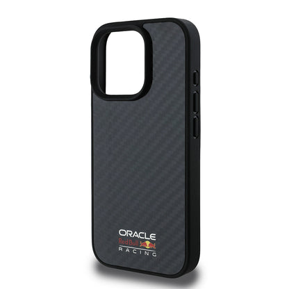 Apple iPhone 16 Pro Kılıf Redbull Orjinal Lisanslı M-safe Şarj Özellikli Karbon Fiber Tasarımlı Parlayan Logolu Kapak