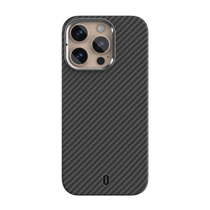 Apple iPhone 16 Pro Kılıf Wiwu DCC-206 M-safe Şarj Özellikli Kamera Standlı Aramid Fiber Tasarım Kapak