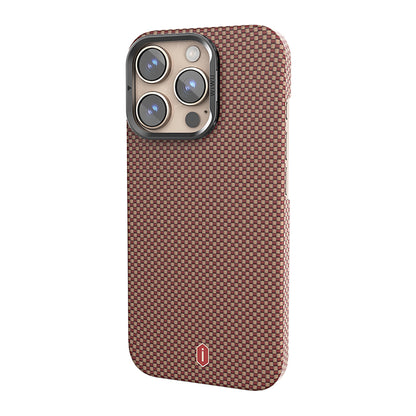 Apple iPhone 16 Pro Kılıf Wiwu DCC-208 M-safe Şarj Özellikli Kamera Standlı Aramid Fiber Tasarım Kapak