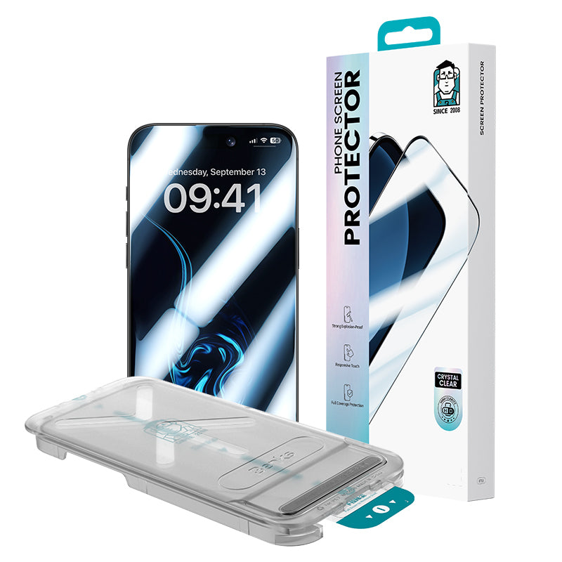 Apple iPhone 16 Pro Max Benks Ultra Shield 0.9mm Çerçeveli 0.3mm Ekran Koruyucu + Kolay Uygulama Aparatlı