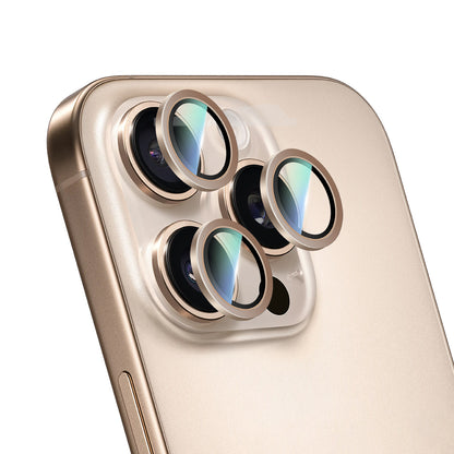 Apple iPhone 16 Pro Max CaseWorld Alloy Serisi Oleofobik Anti Reflective Kamera Lens Koruyucu