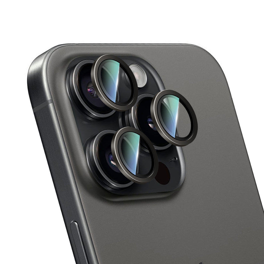 Apple iPhone 16 Pro Max CaseWorld Alloy Serisi Oleofobik Anti Reflective Kamera Lens Koruyucu