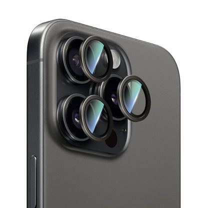 Apple iPhone 16 Pro Max CaseWorld Alloy Serisi Oleofobik Anti Reflective Kamera Lens Koruyucu