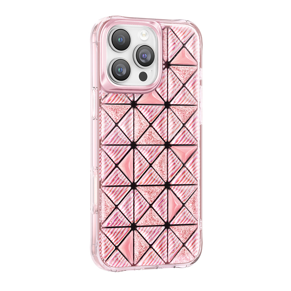 Apple iPhone 16 Pro Max Kılıf 3D Buz Blok Desenli Zore Paris Kairo TPU Kapak