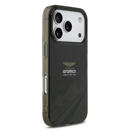 Apple iPhone 17 Pro Kılıf Aston Martin Orjinal Lisanslı M-safe Şarj Özellikli IML Baskı Logolu Formula Tasarımlı Kapak