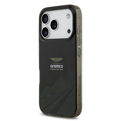 Apple iPhone 17 Pro Kılıf Aston Martin Orjinal Lisanslı M-safe Şarj Özellikli IML Baskı Logolu Formula Tasarımlı Kapak