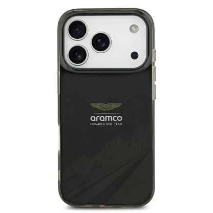 Apple iPhone 17 Pro Kılıf Aston Martin Orjinal Lisanslı M-safe Şarj Özellikli IML Baskı Logolu Formula Tasarımlı Kapak