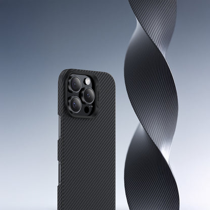 Apple iPhone 16 Pro Max Kılıf Benks M-safe Şarj Özellikli Metal Kamera Çerçeveli Magnetik ArmorAir 600D Kevlar Fiber Kapak