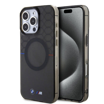 Apple iPhone 16 Pro Max Kılıf BMW Magsafe Şarj Özellikli Transparan M Dizayn Orjinal Lisanslı Kapak