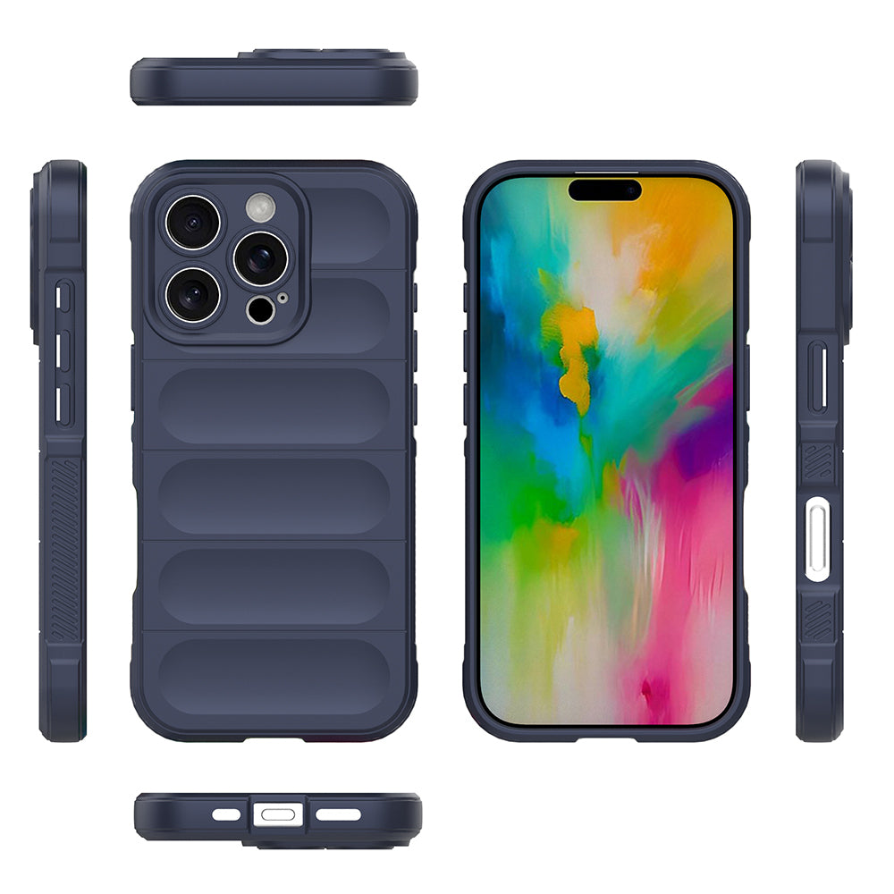 Apple iPhone 16 Pro Max Kılıf Esnek TPU Oyuklu Arka Yüzey Tasarımlı Zore Etnik Silikon Kapak