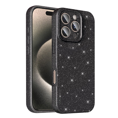 Apple iPhone 16 Pro Max Kılıf Kamera Korumalı Simli Lüks Zore Koton Kapak