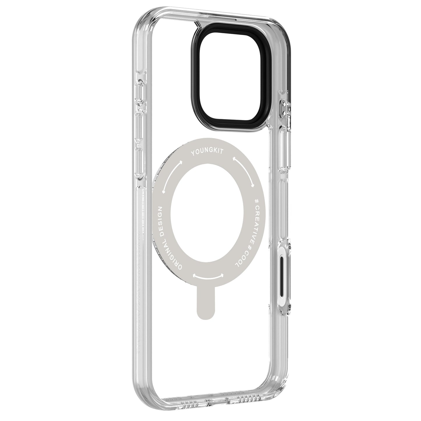 Apple iPhone 16 Pro Max Kılıf M-safe Şarj Özellikli Standlı Aksiyon Butonlu Youngkit Pivot Serisi Kapak