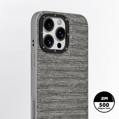 Apple iPhone 16 Pro Max Kılıf M-safe Şarj Özellikli Youngkit Canvas Serisi Kapak