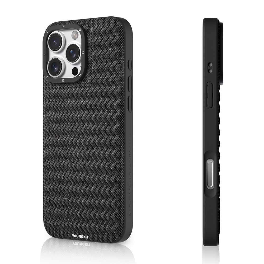Apple iPhone 16 Pro Max Kılıf M-safe Şarj Özellikli Youngkit Canvas Serisi Kapak
