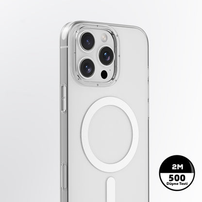 Apple iPhone 16 Pro Max Kılıf M-safe Şarj Özellikli Youngkit Ice Serisi Kapak