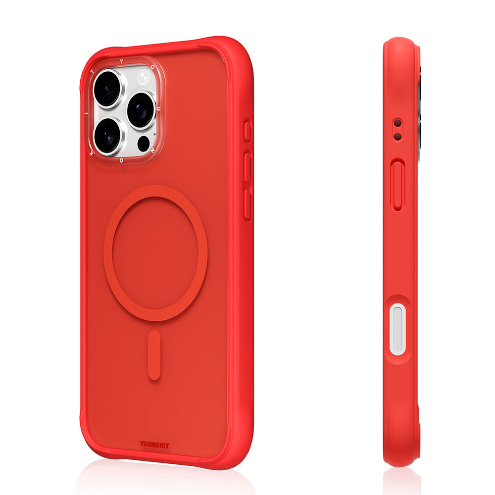 Apple iPhone 16 Pro Max Kılıf M-safe Şarj Özellikli Youngkit Macaroon Serisi Kapak